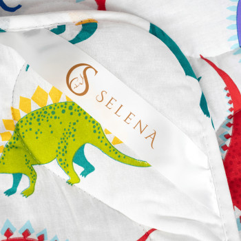 Одеяло детское 110х140 (см) ДИНО  (синтепон, поплин) 